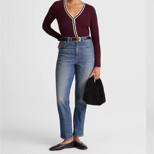 NWT Madewell The Curvy 90's Cheeky Straight Jean Light Wash Denim Size 30 Womens